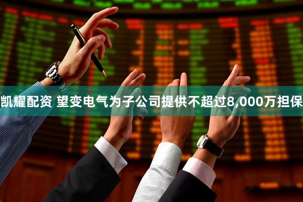 凯耀配资 望变电气为子公司提供不超过8,000万担保